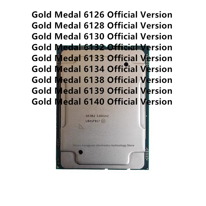 Gold 6138 - XEON offizielle Version der Goldmedaillen-CPU 6134